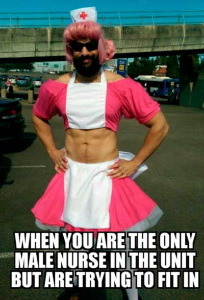 Funny male nurse memes